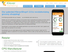 Tablet Screenshot of klevermarketing.com